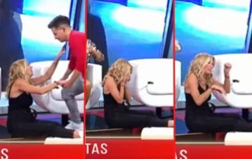 El tremendo blooper Yanina Latorre en LAM: se cayó del sillón mientras debatía con Ana Rosenfeld