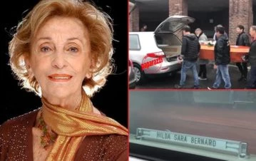 Las imágenes de la última despedida de Hilda Bernard en el Cementerio de la Chacarita