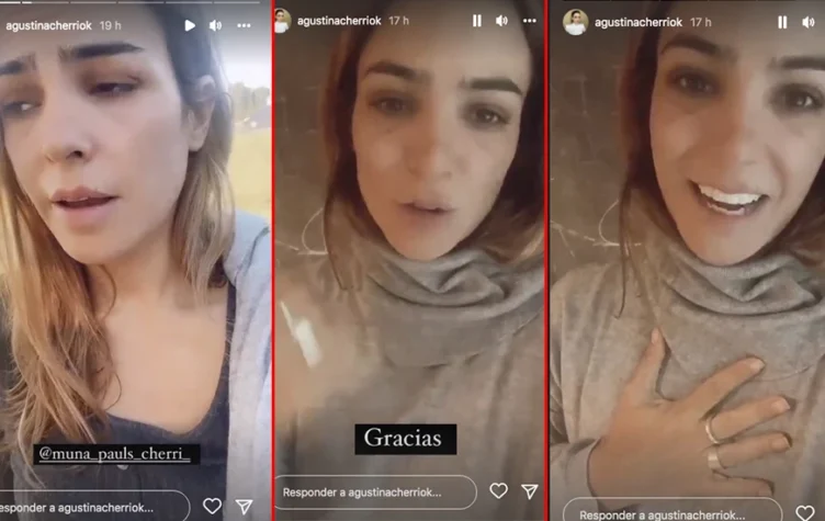 Agustina Cherri del llanto a la alegría: perdió a la perra y la reencontró