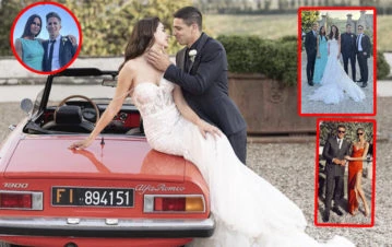 Carolina Baldini y el Cholo Simeone no se hablaron en el casamiento de su hijo: los momentos de tensión