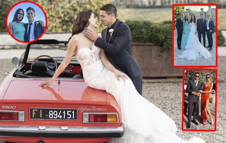 La Chola Baldini y el Cholo Simeone ni siquiera se saludaron en el casamiento del hijo