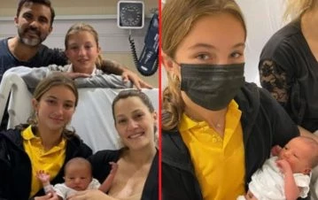 El emotivo encuentro de las hijas de Nicole Neumann con su hermano Luca