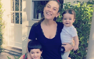 La foto íntima de Juana Repetto que le valió mil críticas por un importante descuido de su hijo menor