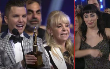 Martín Fierro de oro a Masterchef: la locura de Santiago del Moro y el ataque de gestos burlones de Lali Espósito