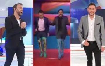 El divertido baile de Rodrigo Lussich y Adrián Pallares con las botas de Kinky Boots