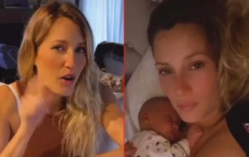 Mica Viciconte reveló la primera foto de Luca, su hijo, sonriendo: “Alguien está…"