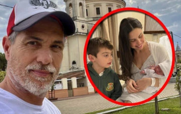 La emoción del Chato Prada cuando se juntaron su hijito y su nieta recién nacida: "Hermoso momento"