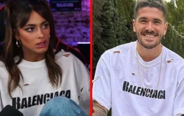 Enamorado: Rodrigo de Paul publicó la primera foto de Tini Stoessel en sus redes