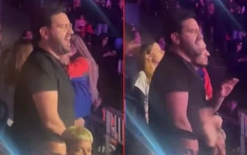 ¡A puro ritmo! El divertido video de Damián Betular bailando en el concierto de Lali Espósito