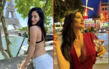 El álbum de fotos privadas de las vacaciones de Silvina Escudero en París