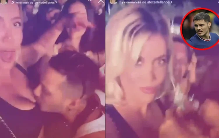 Mauro Icardi explotó de celos cuando vio el beso de Wanda con otro hombre