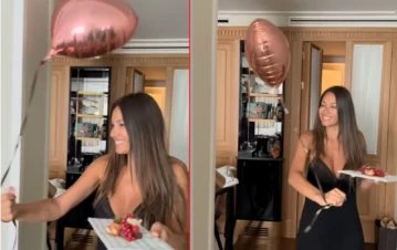 Pampita mostró la increíble sorpresa que Roberto García Moritán le mandó a Madrid por su 4º aniversario