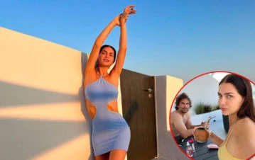 Las fotos de las lujosas vacaciones de Zaira Nara y Jakob Von Plessen en Grecia