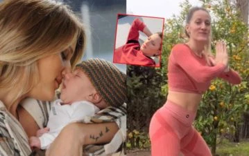 ¡No para! Mica Viciconte mostró su exigente rutina de entrenamiento, a dos meses de ser mamá de Luca
