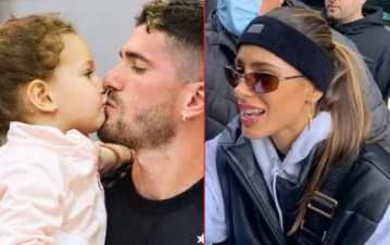 Se filtró la primera foto de Tini Stoessel junto a Francesca, la hija de Rodrigo de Paul