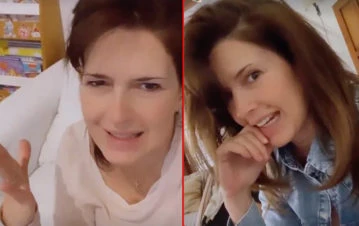 Isabel Macedo mostró cómo le quedó el cuello tras un accidente casero