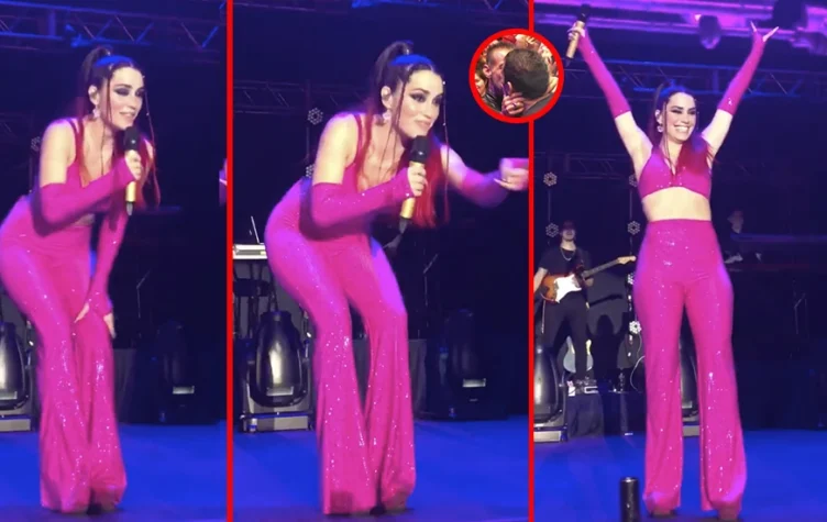 Lali paró un recital por un propuesta de casamiento