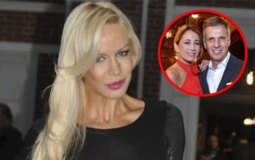 Luciana Salazar se asustó al ver la foto de Lulú Sanguinetti posando como ella con Redrado en Italia