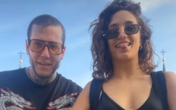 Alex Caniggia y Melody Luz se sumaron al desafío viral durante sus vacaciones en Madrid