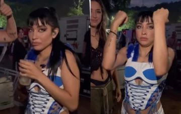 El llamativo ritual de María Becerra para sacarse lo nervios antes de un recital: “Un traguito y...”