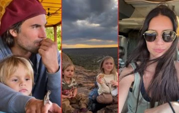 Las fotos del increíble viaje en familia de Zaira Nara y Jakob Von Plessen en África