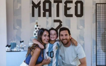 Antonella Roccuzzo mostró la decoración especial que hizo para el cumple de 7 de su hijo Mateo