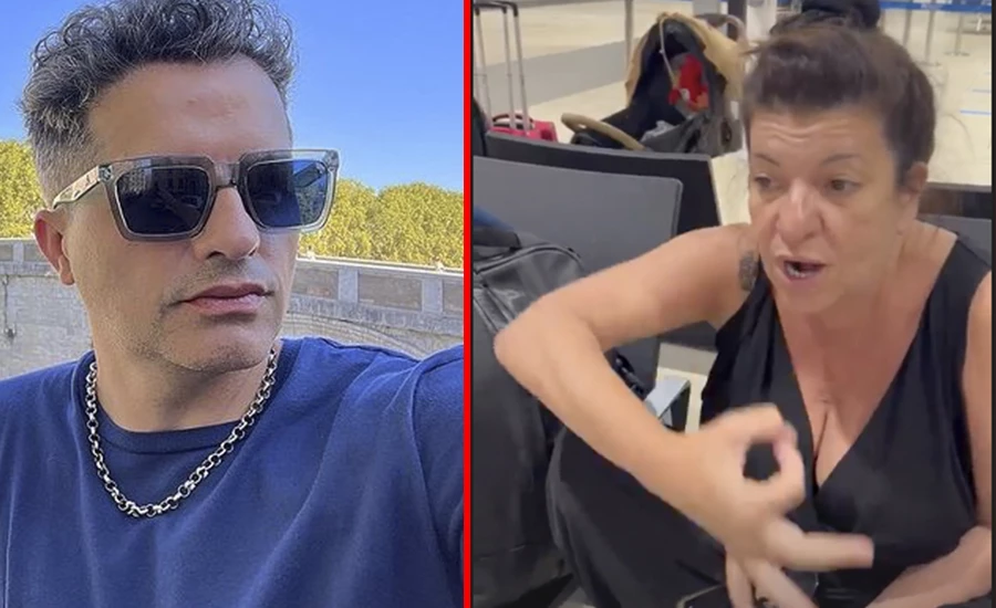 Angel de Brito y Andrea Taboada están varados en el aeropuerto