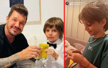 Marcelo Tinelli mostró el video del sueño que le cumplió a su hijo Lorenzo