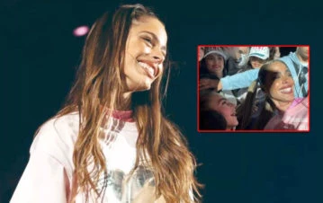 El emotivo gesto de Tini Stoessel con una fan en un recital