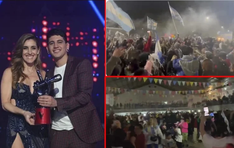 Como se festejó en Chubut la consagración de Yhosva en La Voz