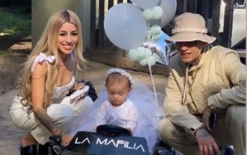 Los emotivos mensajes de Tamara Baez y L-Gante por el primer cumpleaños de Jamaica