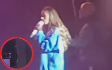 Tini Stoessel frenó un recital por un incendio en el escenario: el video