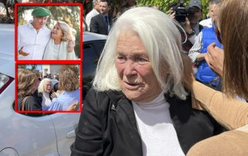 El dolor de Mónica Cahen D'Anvers en el último adiós a César Mascetti: las fotos del entierro