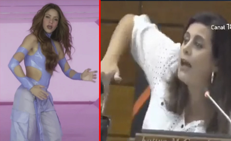 Shakira fue imitada por una diputada