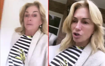 Yanina Latorre mostró el susto que se pegó al hallar algo desagradable en su pileta
