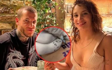 Alex Caniggia y Melody Luz dieron un gran paso y se tatuaron la misma frase