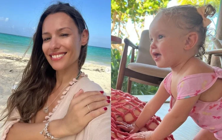 Pampita y su hija Anita en PUnta Cana