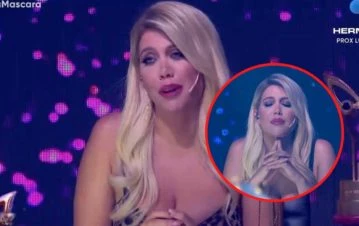 Wanda Nara lloró en Quién es la máscara al escuchar una canción de amor: "Es un..."
