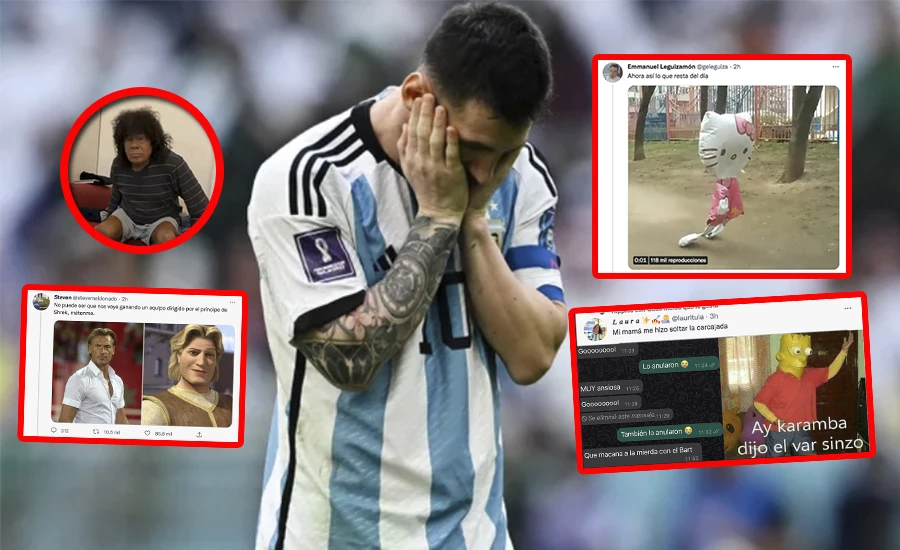 Los memes que dejó la derrota de Argentina