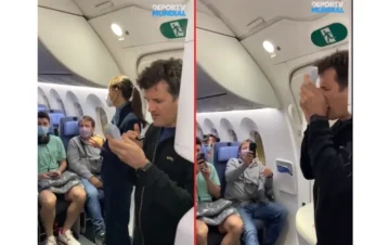¡Vamos Arentina! El video de Ciro Martínez tocando el himno en el avión hacia Qatar