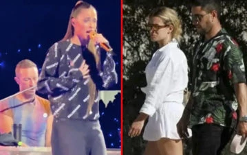 ¡Karma! Camila Homs fue a ver a Coldplay justo el día que Tini Stoessel cantó junto al grupo: las fotos