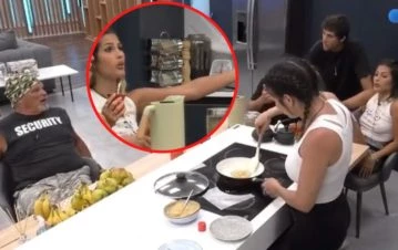 Julieta enfrentó a Alfa después de sus quejas por al comida en Gran Hermano