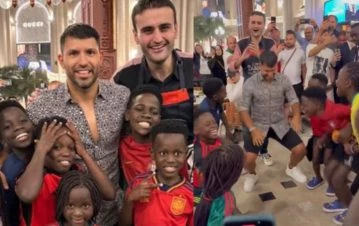El Kun Agüero la rompió bailando en el Mundial de Qatar y se volvió viral: el video