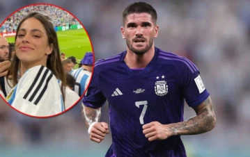 Rodrigo de Paul mostró el encuentro romántico con Tini Stoessel en Qatar