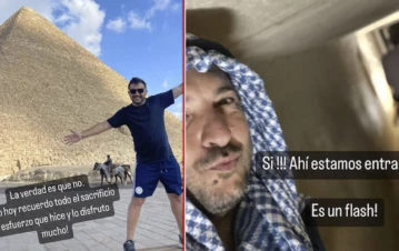 Las extrañas vacaciones de Diego Brancatelli en Egipto: "Acá hay ascensores sin puertas"
