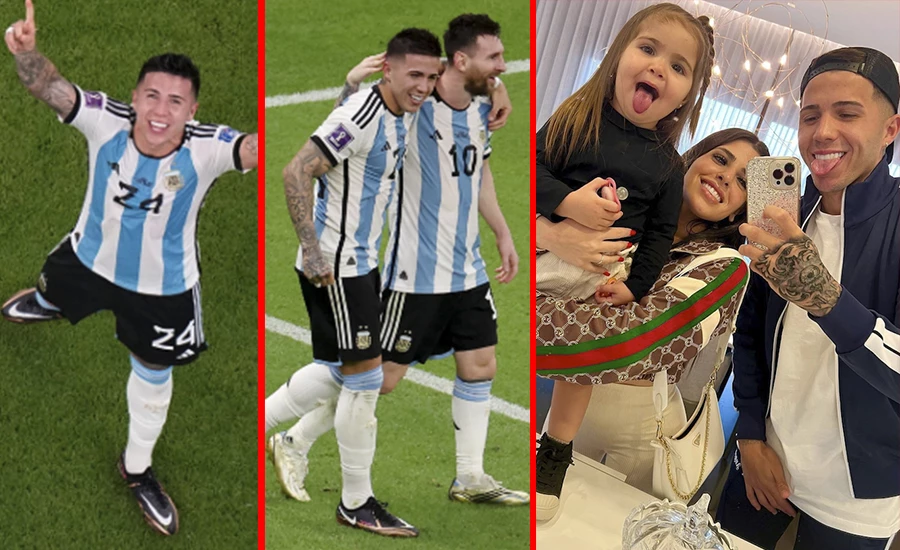 La explosiva historia de amor de Enzo Fernández, la estrella del seleccionado y revelación del mundial