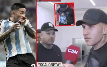 ¡Genial! Cubrían el viaje de argentinos a Qatar y engancharon a los 4 hermanos de Enzo Fernández: "Nos invitó a todos"