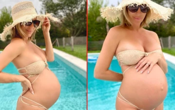 Las fotos íntimas de Noelia Marzol a horas de dar a luz a su segundo hijo