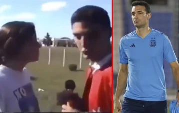 El video de Lionel Scaloni como "periodista" que se volvió furor: "Cómo no hay nadie si estoy yo"