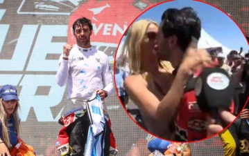 ​​La emoción de Nicole Neumann al ver la consagración de Manu Urcera como campeón del TC